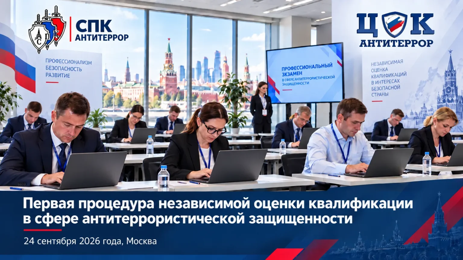 Первый профессиональный экзамен по независимой оценке квалификации в ЦОК «Антитеррор»